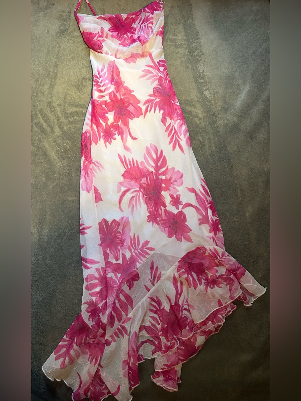 Pink floral elegant dress